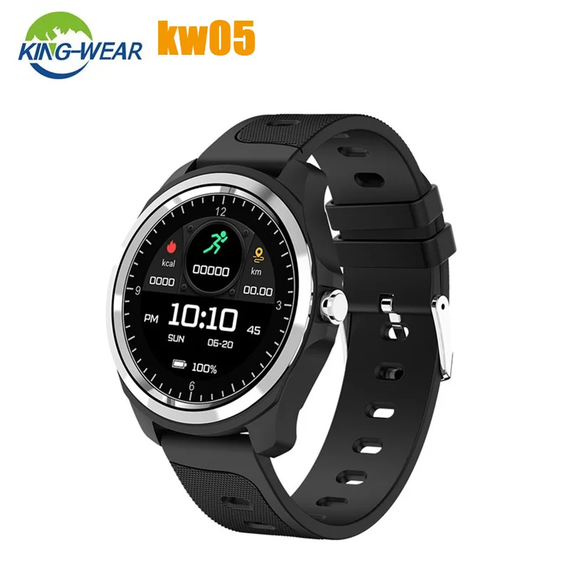 KingWear KW05 фитнес-трекер Смарт-часы водонепроницаемый монитор сердечного ритма крови кислородный спортивный смарт-браслет