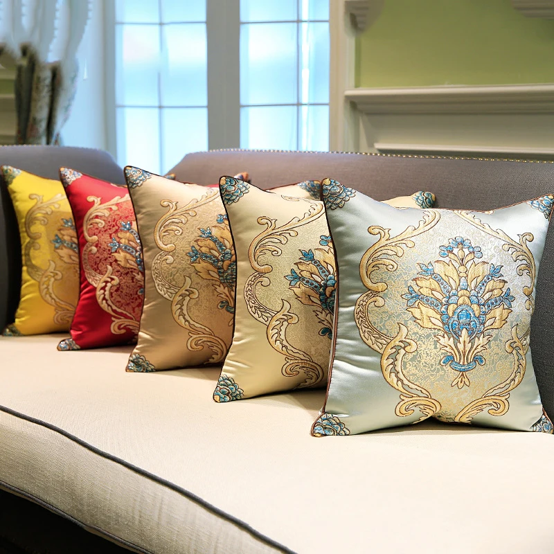 Классические Декоративные подушки для дивана роскошные наволочки подушек