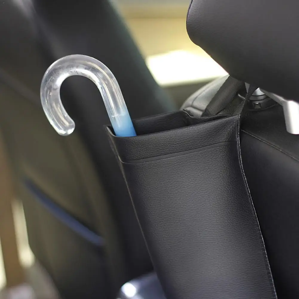 Автомобильная сумка для хранения зонтов из искусственной кожи автомобильный держатель зонта водонепроницаемый складной длинный или короткий держатель зонта