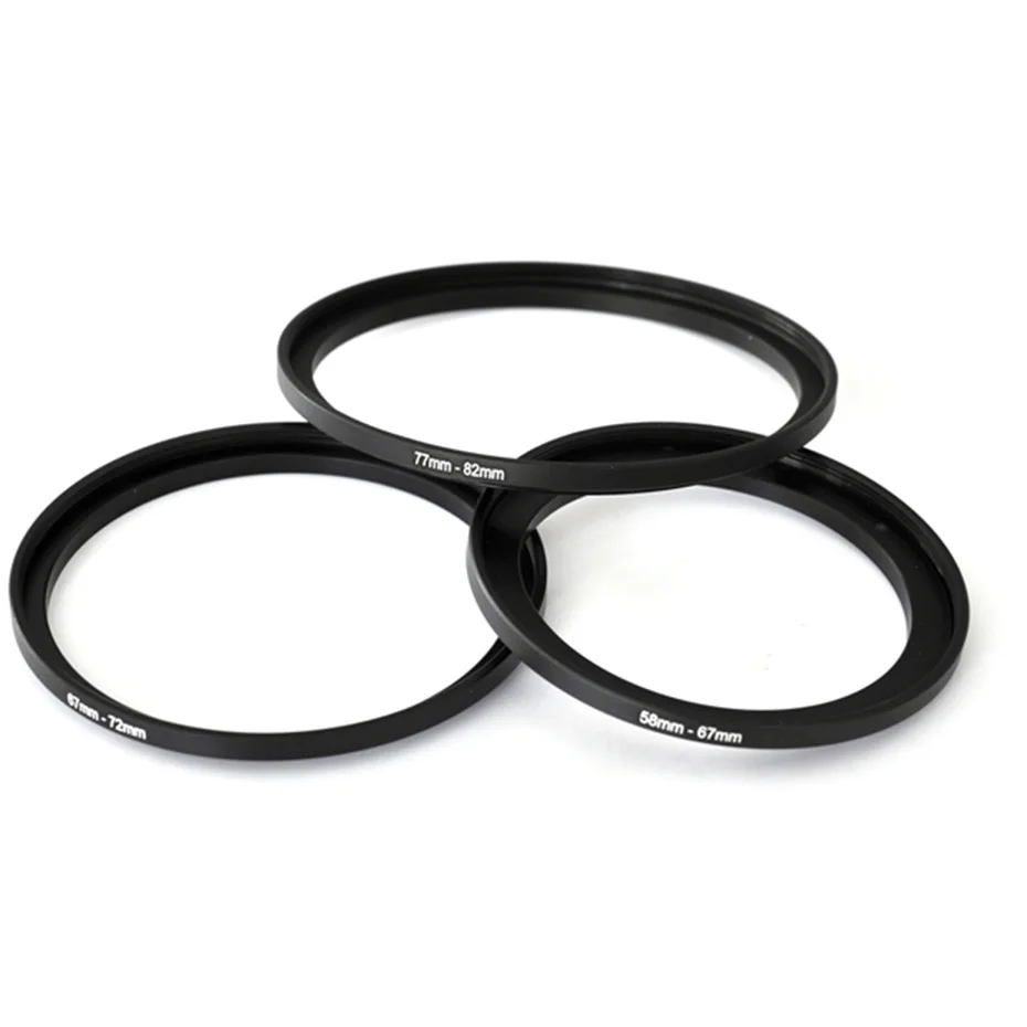 

TENENELE Camera Lens Filter Step Up/Down Ring Adapter 49 52 55 58 62 67 72 77 82 mm 49mm to 82mm to 49mm Lenses Caliber Adapter