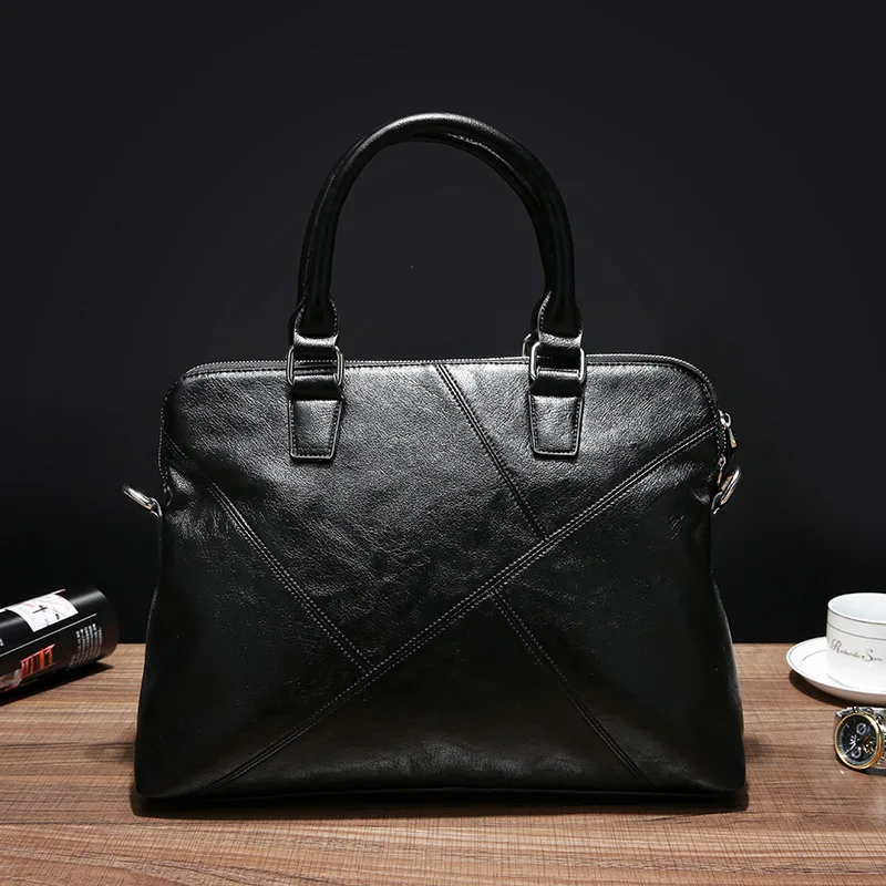 

The new Korean version of men's business casual handbag computer bag tide men's shoulder inclined bags briefcase
