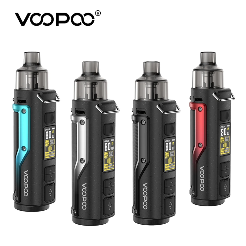 VOOPOO-Kit de vapeo para cigarrillo electrónico, vapeador con batería integrada de 3000mAh, 4,5 ml, magnético, PnP, pantalla TFT de 0,96 pulgadas, Argus PRO 80W