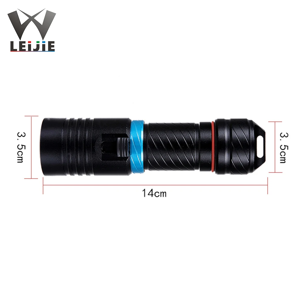 

Professional Waterproof Diving Flashlight L12 Wick Super Bright Glare Under Sea Fishing Night Diving Fishing Riding Lighting