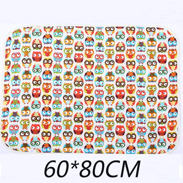 Medoboo 60*80 см хлопковый детский коврик для смены подгузника коврик 3 слоя водонепроницаемый детский мочеприемник для новорожденных меняющая станция матрас лист крышка - Цвет: ME0142-B4