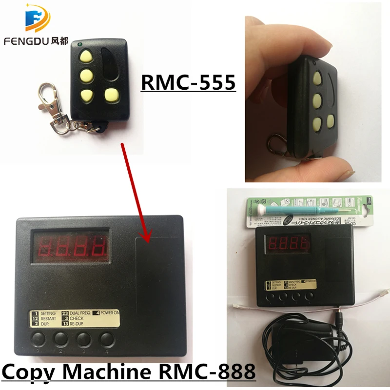 Máquina Duplicadora de Controle Remoto Remocon Rmc888 Dual rf Klom Pin Compatível - Image 3