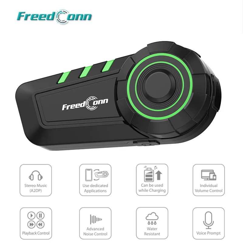 Гарнитура для мотоциклетного шлема FreedConn с Bluetooth хорошее качество FM радио|motorcycle