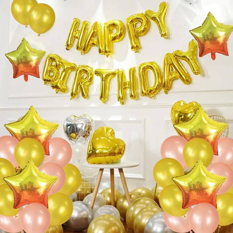 

12Pcs/Set 18inch Gradient Star Balloon 12inch Latex Balloons Baby Shower Birthday Wedding Party Decoration Globos Supplies