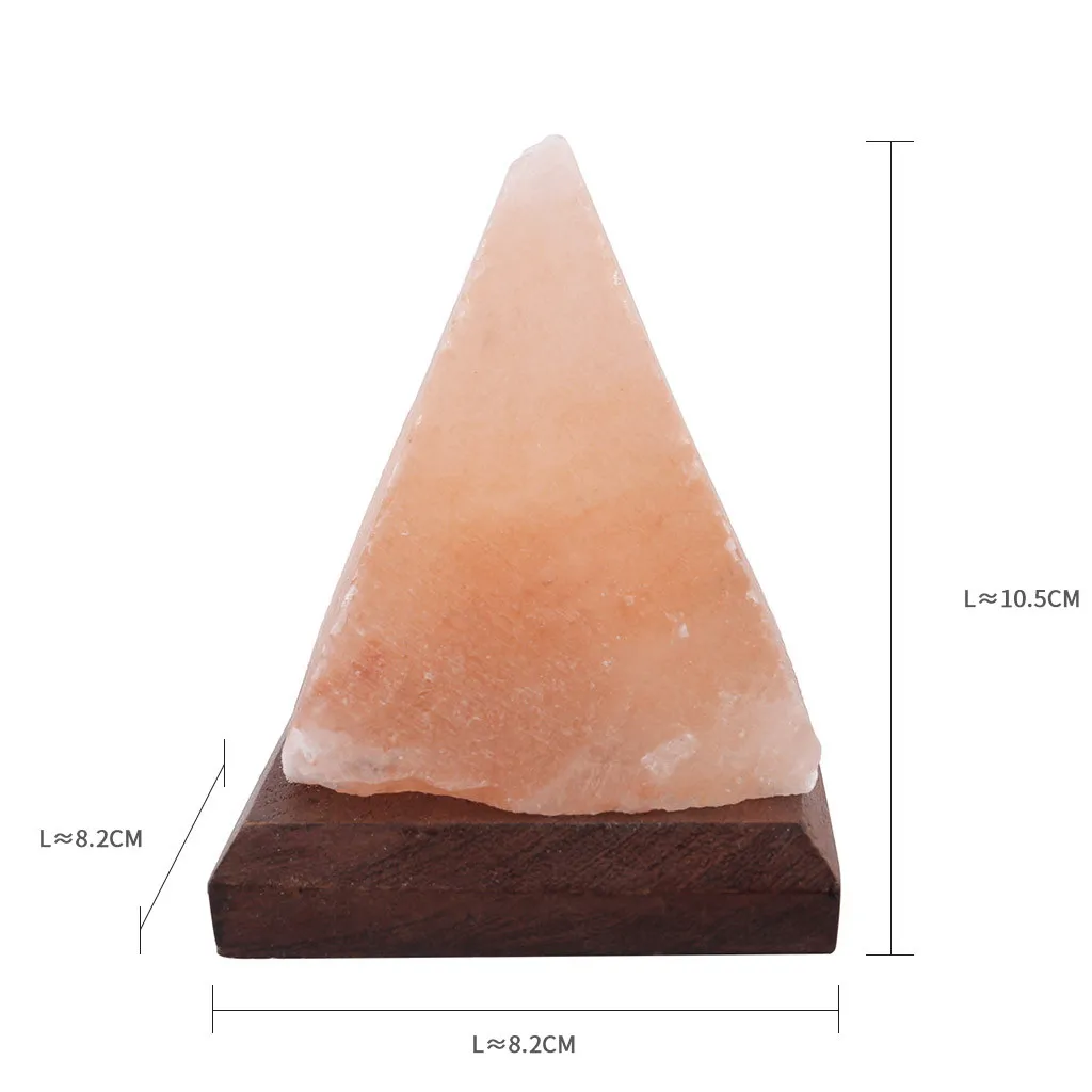 Пирамида натуральный Гималайский очиститель воздуха соленая лампа ионная рок кристалл ночные светильники