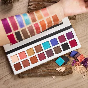 

16 Colors New Textured Shimmer Matte Eyeshadows Palette Color Makeup Palette Eyeshadow Desert Sunset Tutorial Eye Shadows Pallet