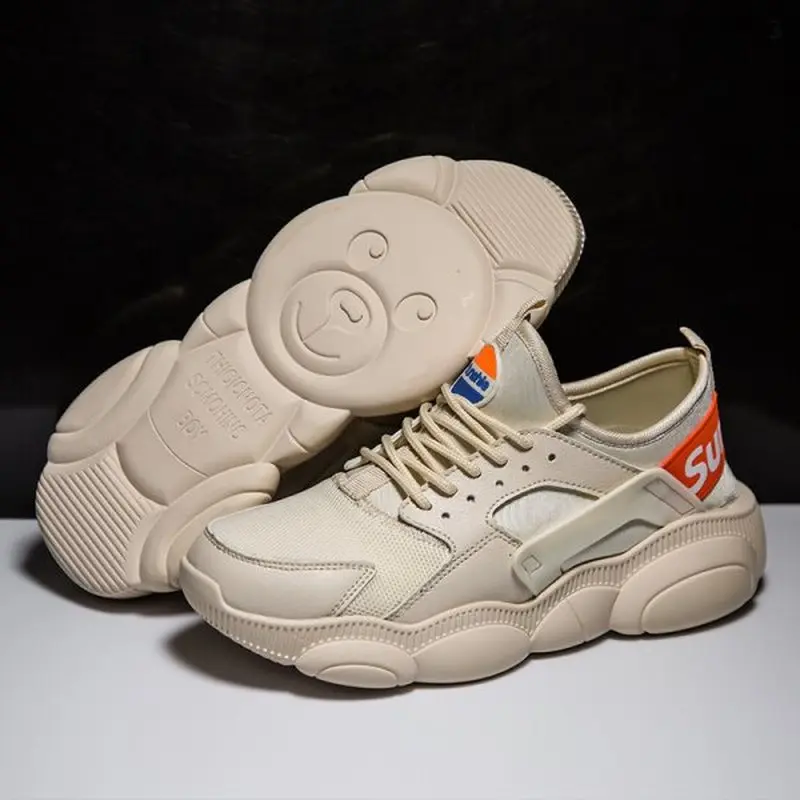 

Fashion Shoes Men Comfortable Lace-Up Light Men Sneaker Casual Breathable Height Increasing Footwear Hot Sale Outdoor