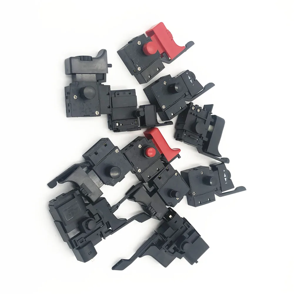  AC 250V/4A Lock ON Adjustable Speed Control CW/CCW Switch For Electric Hand Drill Power Tool Trigge