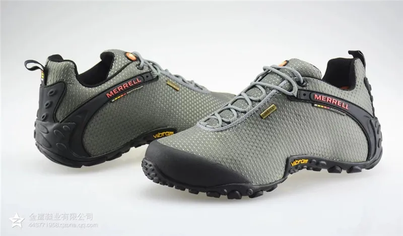 Новое поступление Merrell Мужская Уличная походная обувь, серый цвет дышащая ткань верхней обуви