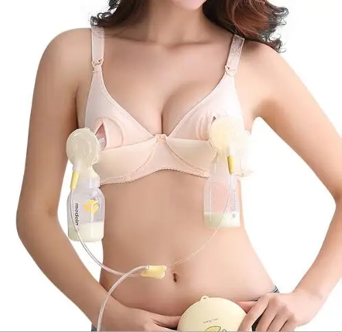 Maternity Feeding Bra Mummy Cotton Lace Edge Underwear Anti-sagging Maternity Nursing Bra Breastfeeding Clothes