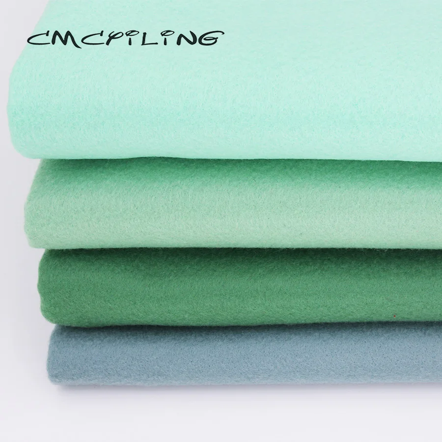 

CMCYILING 1.2 MM Thickness /Soft Felt Fabric For Needlework DIY Sewing Dolls Crafts/ Polyester Cloth 45*110CM