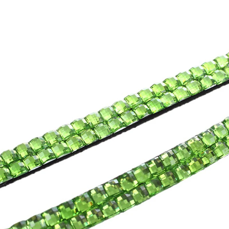 2 шт Стразы Bling Crystal на заказ ремешок вертикальный держатель для удостоверения личности(темно-зеленый и зеленый светильник