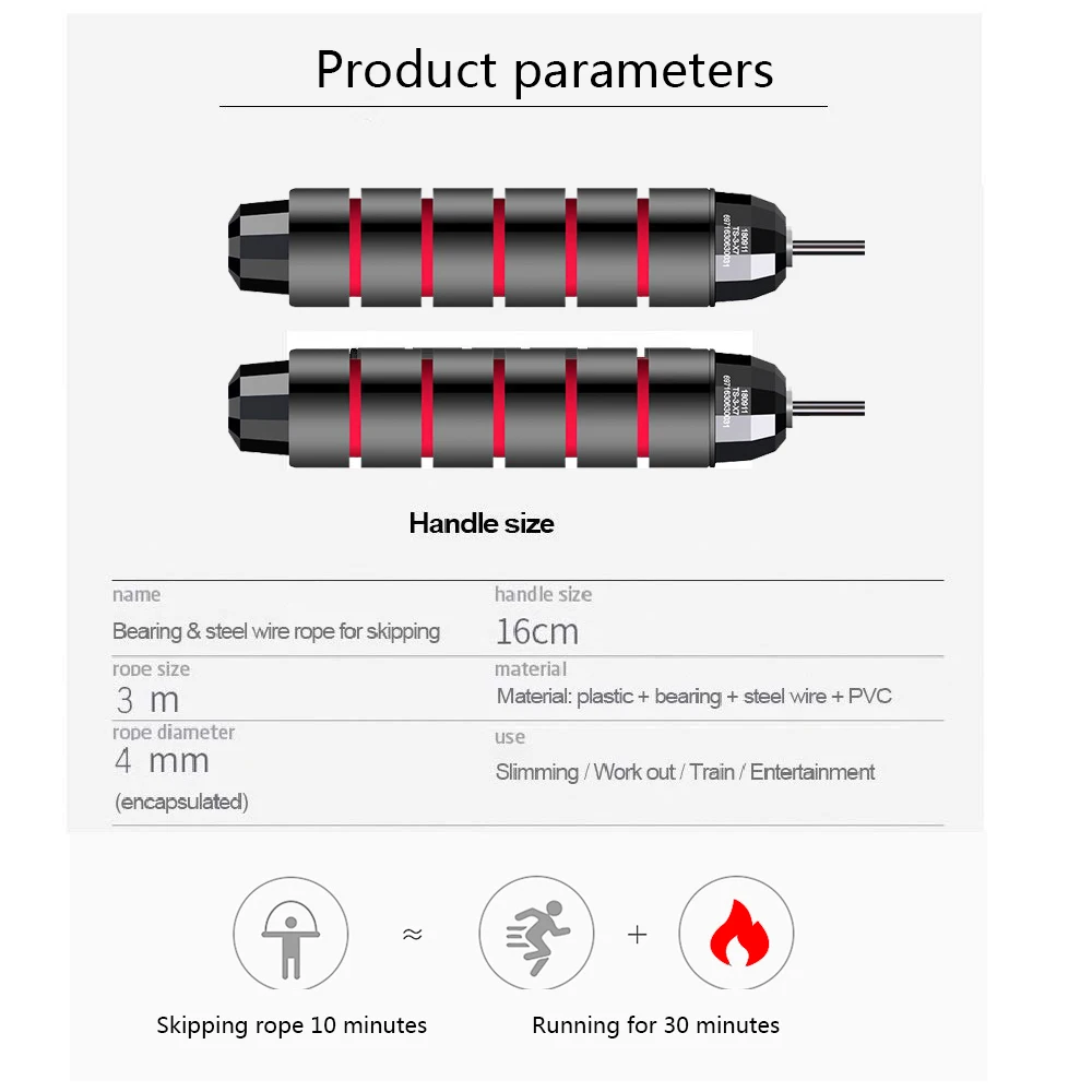 Подшипник Скакалка без спутывания Скакалка Регулируемая Скакалка скорость Кроссфит cuerda para saltar оборудование скакалка