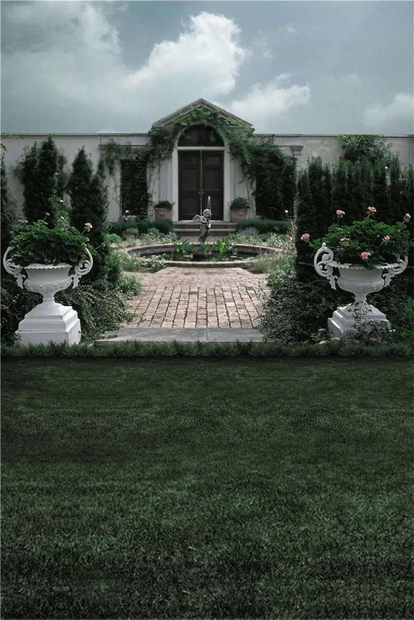 Nitree виниловый Фото Студия фотография Фон Город вилла замок ранчо фон ткань