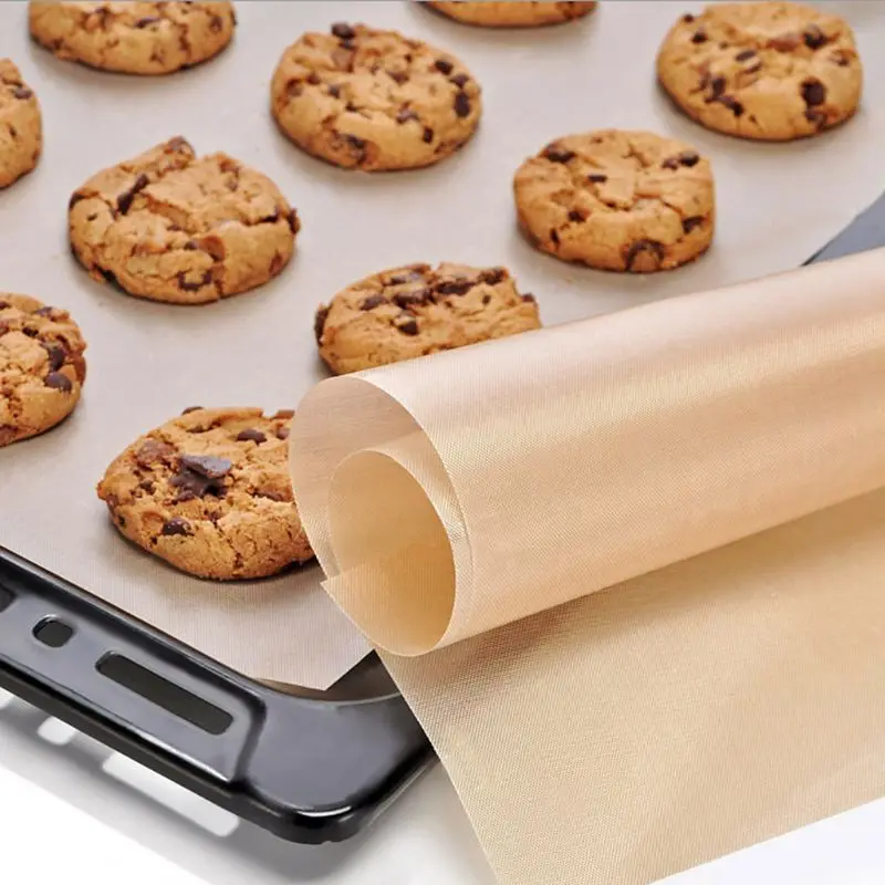BBQ Grill Mat 33x40cm Reusable Non-stick 0.08mm Thick PTFE Barbecue Baking Liners Cook Pad Microwave Oven Tool