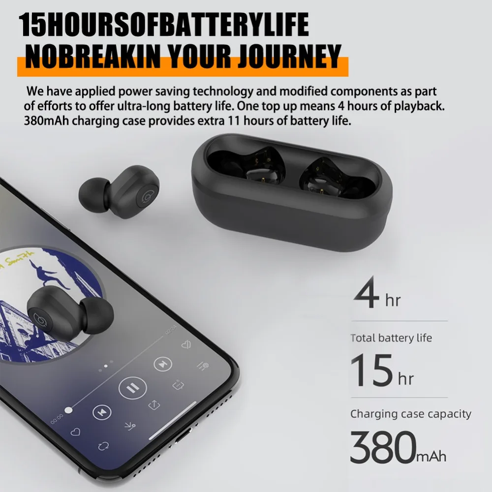 GT2 3D стерео Bluetooth наушники автоматическое сопряжение мини TWS беспроводные наушники