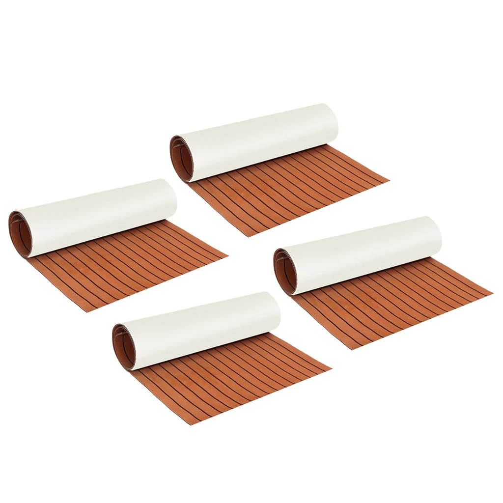 Marine Floor EVA Foam Boat Sheet Teak Decking Self-Adhesive Mat Brown