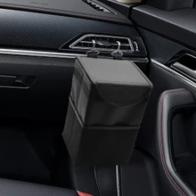 Автомобильный Органайзер, многоцелевой мусорный бак, автомобильный мусорный бак с крышкой, герметичный автомобильный держатель мусора, спинка сиденья, складная автомобильная сумка для хранения