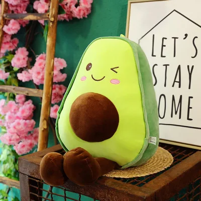 Игрушки авокадо мягкие удобные мягкие плюшевые куклы Kawaii подушки диванные декоративные Мультяшные детские игрушки-сюрприз