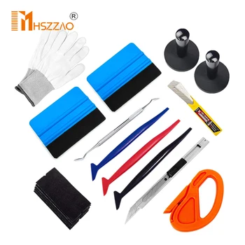 

14 Pcs Window Tint Tools Car Carbon Foil Vinyl Wrap Film Squeegee Tool Kit Motor Car Sticker and decals Wrapping Scraper Set