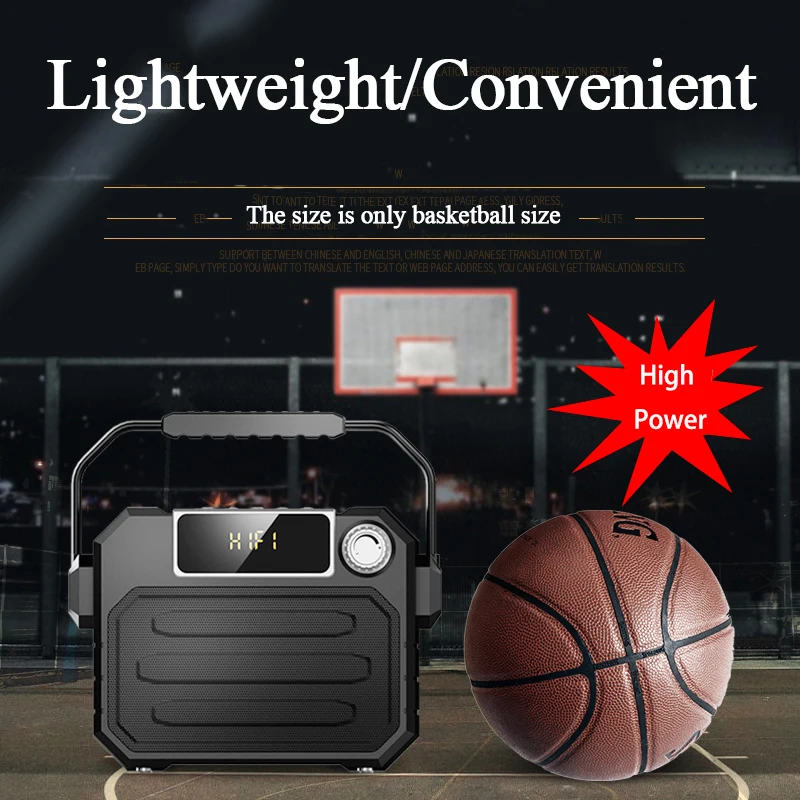 USB Bluetooth Speaker Big Power Speaker Heavy Bass Wireless Outdoor Speakers Portable Subwoofer Rem