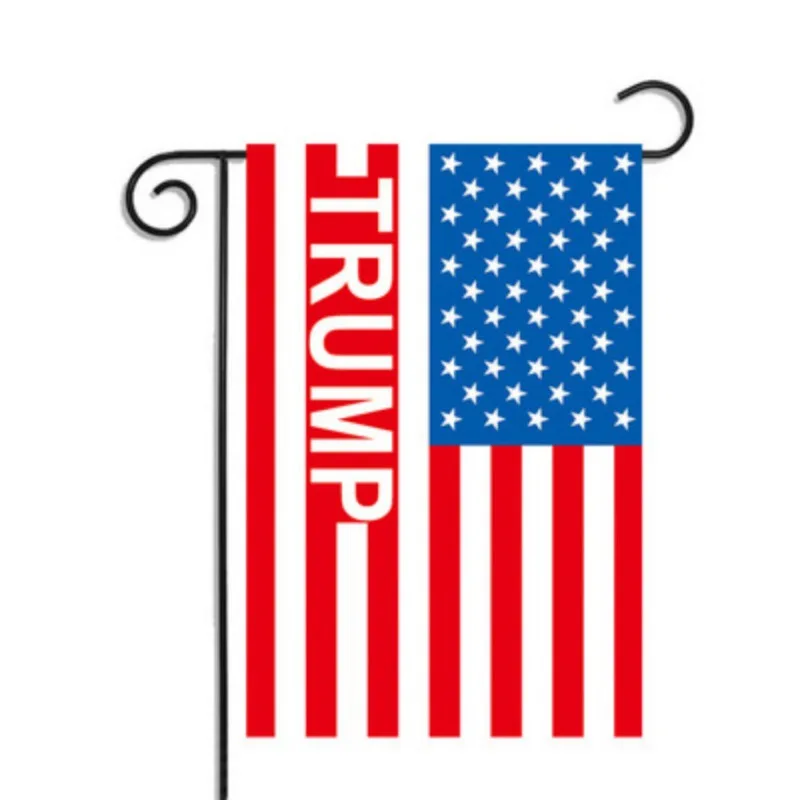 Открытый Трамп садовый ярд декоративный флаг держать Америку большой висящий флаг Трамп США украшение в виде флага - Цвет: 8