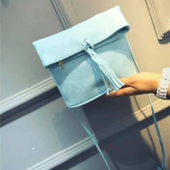 

2020 New Fashion Women Handbags Zipper Tassel Bag Korean Casual Ladies Shoulder Slung Mini Bag Bolsa Feminina