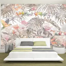 Beibehang пользовательские обои фото растение из тропического леса черепаха лист попугай Фреска домашний Декор Гостиная Спальня 3d обои