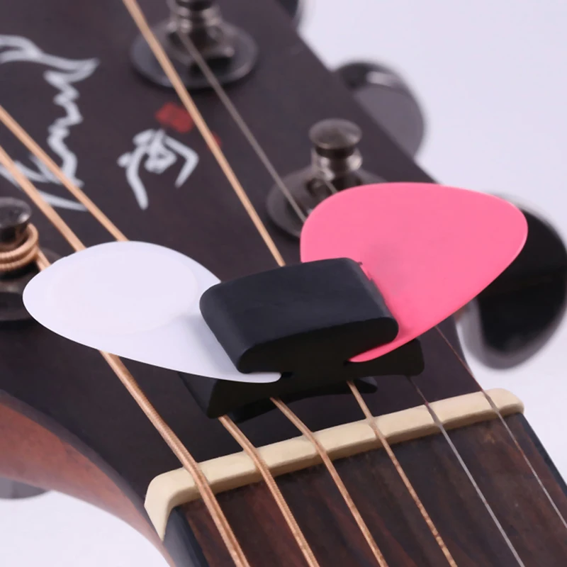 Черный резиновый держатель звукоснимателя держатель для головки гитарного грифа бас фиксированная Гавайская гитара красивая гитара аксессуары