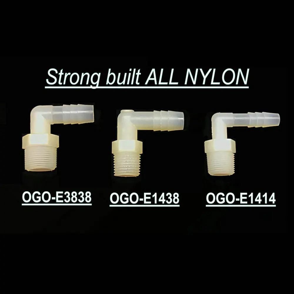 Best Grade of Nylon HHO Fittings Elbow OGO-E1438
