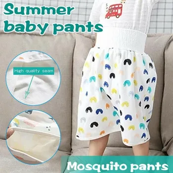 

Training Nappy Pants Baby Waterproof Cotton Cloth Colorful Animal Dinosaur Print Diaper Skirt For 0-8y Infant Sleeping Bed Pad