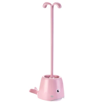 

Long Handle with Base Toilet Cleaning Brush Bathroom Hotel High-Grade Plastic Toilet Brush Set