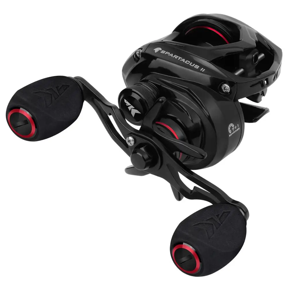 KastKing Spartacus II Ultra Smooth Baitcasting Reel 8KG Max Drag 7+1 Ball  Bearings 7.2:1 High Speed Gear Ratio Fishing Coil