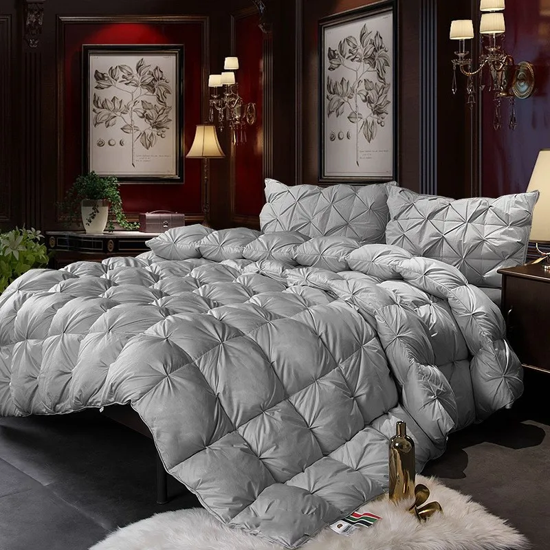 

New Style Duvet95 White Goose Down Winter Quilt Pure Cotton Bedding High Fluffy and Not Easy Deform Quilt Core Comfort Keep Warm
