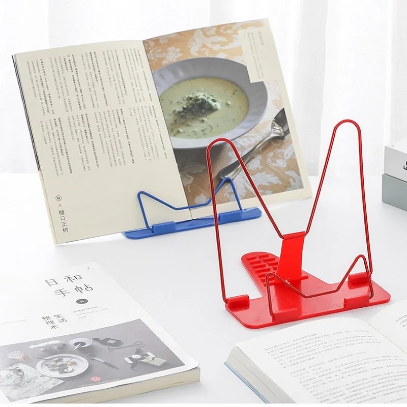 

Colourful Bookends Portable Foldable Adjustable Bookend Stand Reading Book Stand Document Holder Base Reading Book Holder