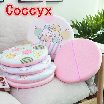 

Sumikko gurashi Round Memory Foam Cushion Orthopedic Car Seat Cushion Set Slow Rebound for Office Chair Waist Support Coccyx