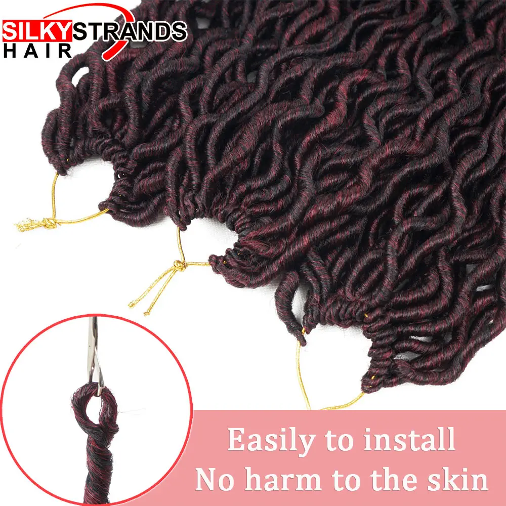 Crochet Hair Extensions Faux Locs Crochet Braids Braiding Hair Bulk Synthetic Ombre Braids Bohemian