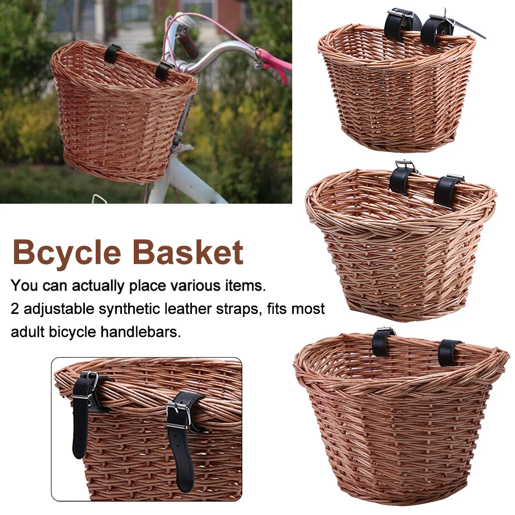 childrens wicker bike basket