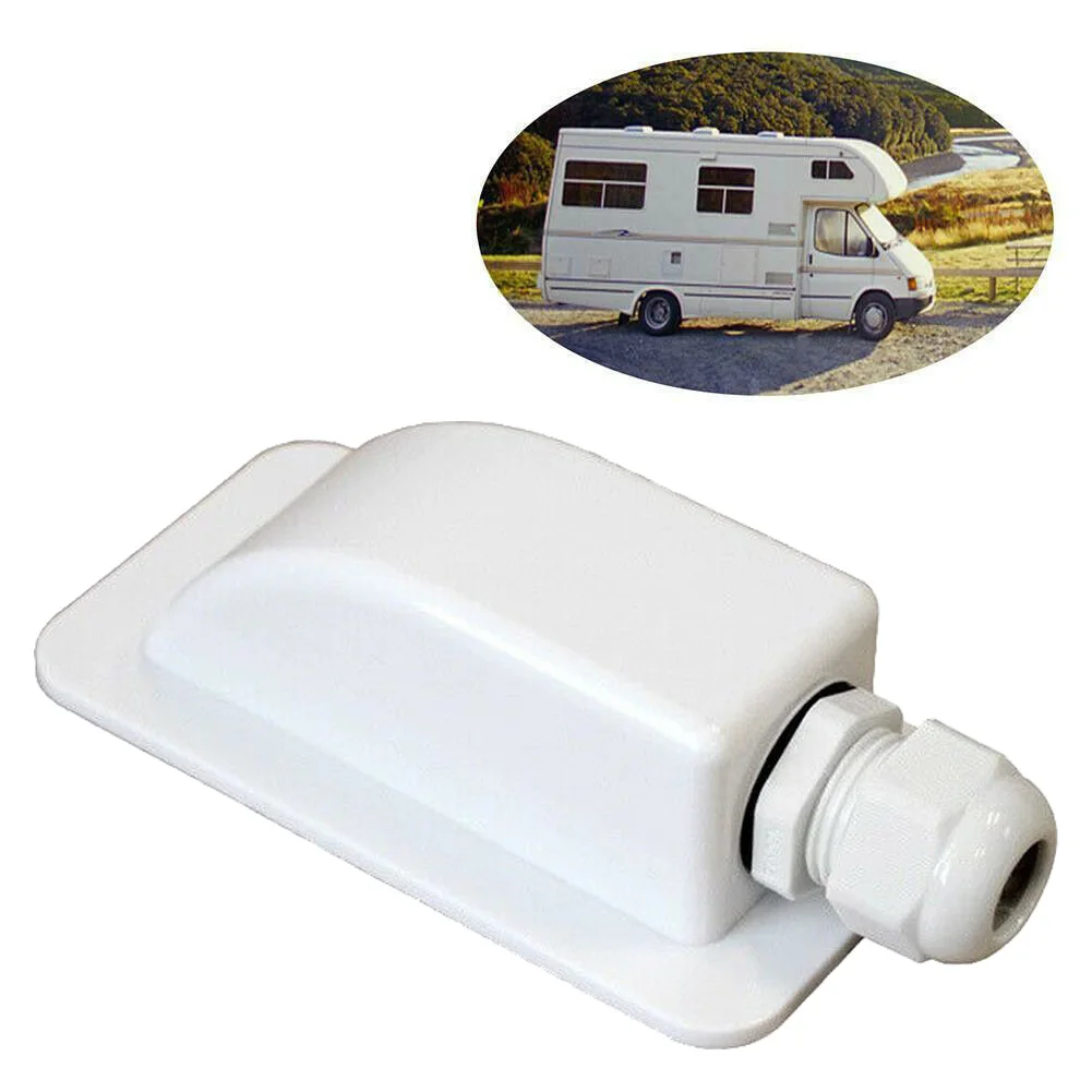 

UK White Roof Cable Entry Gland /Solar Panel Single Cable Gland Box Fit Caravan