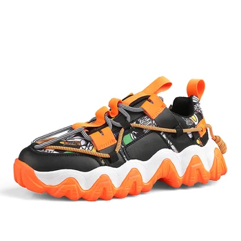 

Harogath men lightweight blade running shoes shockproof lack up breathable male sneakers height increase walking Gym shoes man
