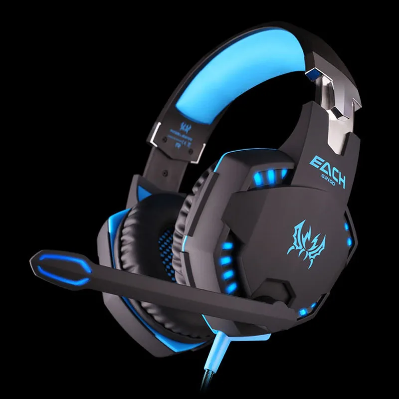 Профессиональные игровые наушники гарнитура стерео Бас светодиодный для PC Gamer 18