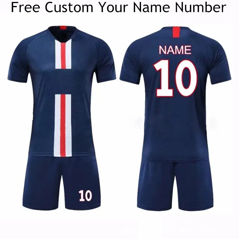 

2019 New Arrival Hot Football Jerseys Blank Football Sport Wear Soccer Kits For Men and Kid Running Training Football Tracksuit