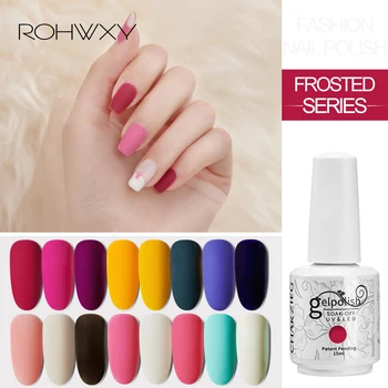 

ROHWXY 15ml 54 colors Summer Gel Polish Gel Nail Polish Long Lasting Soak Off UV LED Gel Varnish DIY Nail Art Design Polish Gel