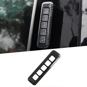 

ABS Chrome Carbon Fiber Grain Door Lock Password Panel Cover Trim For Ford F150 Raptor 2017 2018 2019 2020