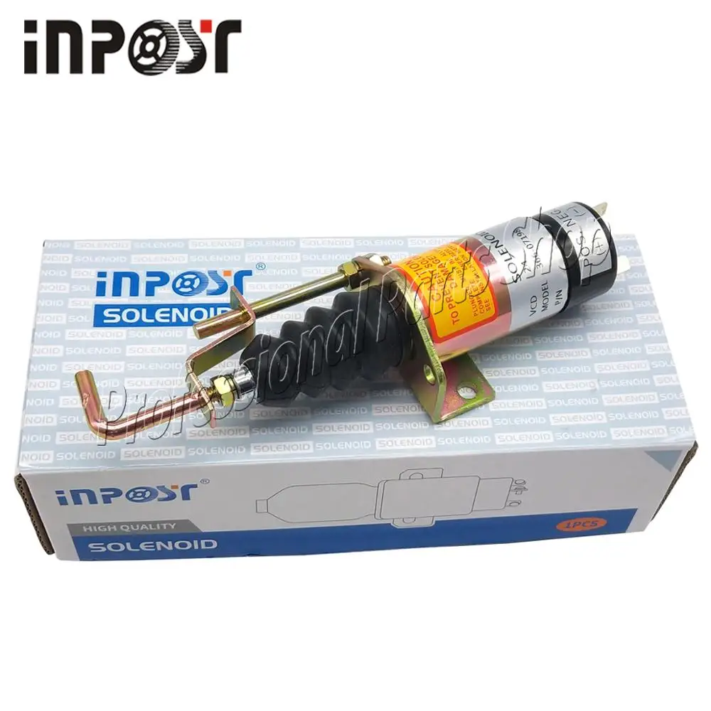 

366-07198 Shut Off Stop Solenoid Valve For Lister Petter 24V LPW LPWS LPWT Engine Genset 1502 SA-3405-T