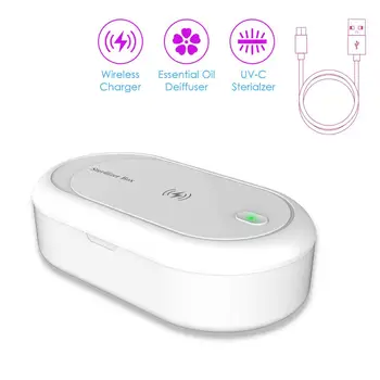 

High Quality Portable UV Sterilizer Box Ultraviolet Light UVC Led Lamp Cleaner Disinfector box for Mobile Cell Phone