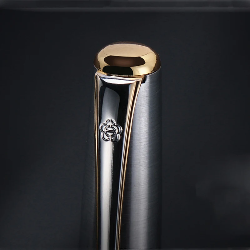 Luxury Quality Brand HERO 704 Stainless Fountain Pen Classical Design 0.7mm Nib Stationery Office School Supplies Ink Pens